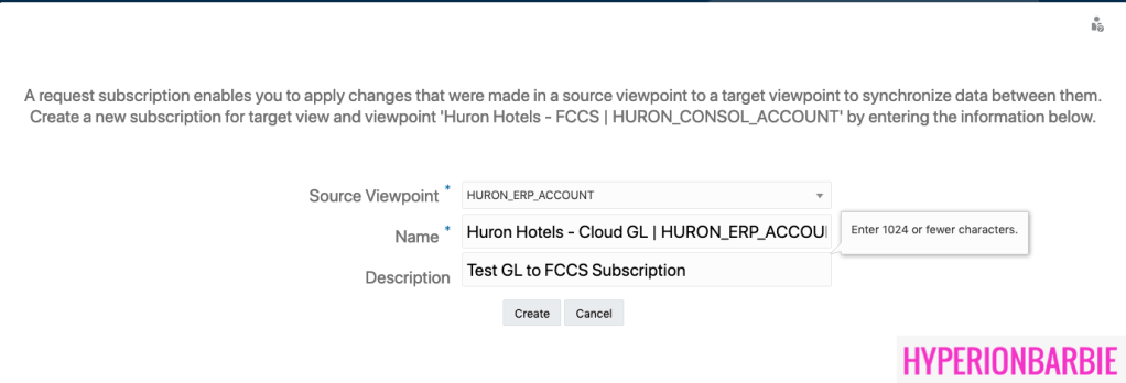 Working with EDMCS Subscriptions